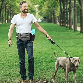 Pet DogTraining Waist Bag Snack Bag Multi-functional Dog Outdoor Walking Feeding Bag Portable Belt Accompanying Dogs Treat Pouch 2