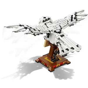 魔法の映画ヘドウィッジされたフクロウフェニックスフォークスディバインビーストビルディングアニマルモデル組み立てられたおもちゃの子供の贈り物 12ベストセールスHedwig Owl -№7