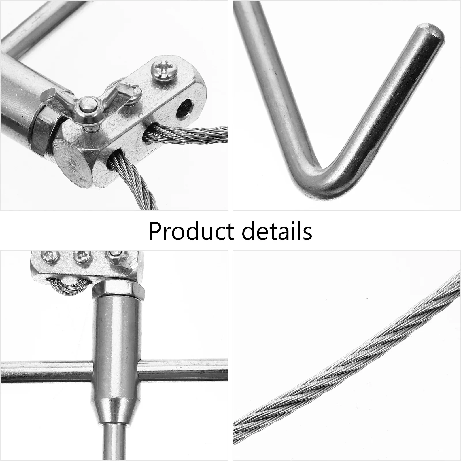 

Adjustable Stainless Steel Pig Holder Catcher Multi-Strand Cables Safe Accessories Pig Holder Catcher