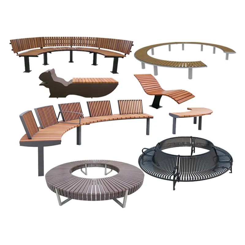 China Factory Wholesale Customized Outdoor Benches  Outdoor Modern Benches According to Customers' Requirements OEM/ODM Benches