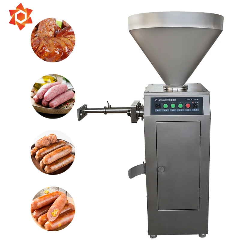 Stainless Steel Automatic Piston Sausage Stuffer Machine Filler Vacuum Filling Machine