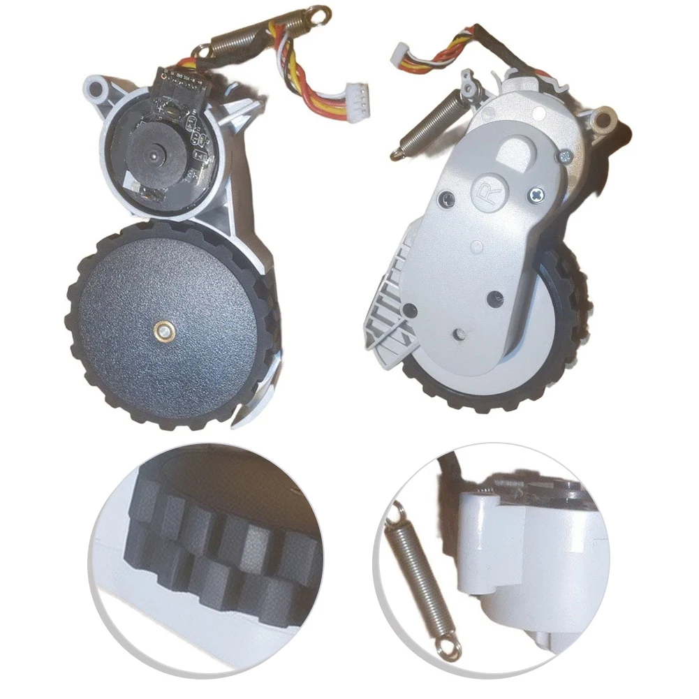 Robot Vacuum Wheel Replacement For Roomba Essential RVG-Y1 RCC-Y1 Y2 Left Right Drive Wheel Spare Parts Plastic