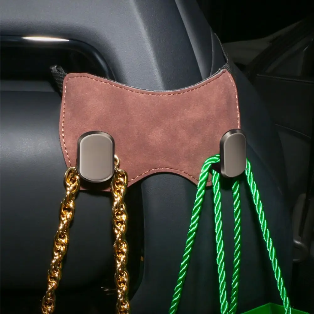 

Высокая нагрузка крючок для подголовника автомобиля, двойной крючок, износостойкая вешалка для заднего сиденья автомобиля, компактная, многоцелевая