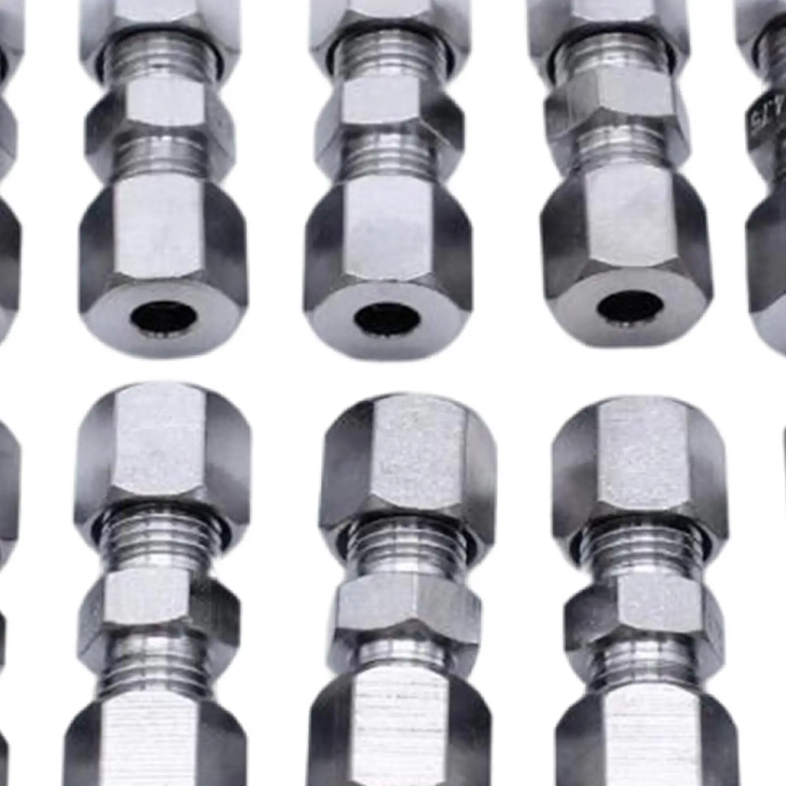 Brake Pipe Fitting Adapter Kit 10pcs Metal Connectors 3/16 Brake Line Joiners for Car Brake Lines for Automotive Hose Repair