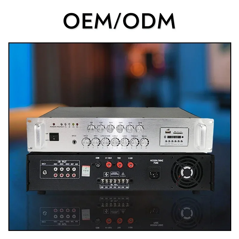 Hot Sale 6 Channel Independent Control 800 Watt Amplifier Audio Amplifier