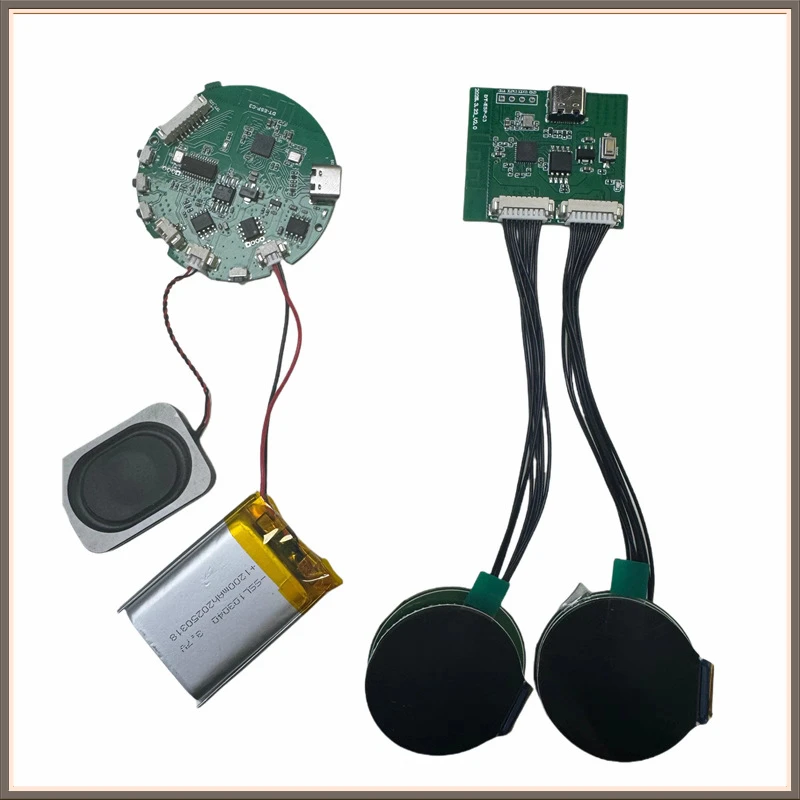 Binocular Vision Intelligent Voice PCBA Solution, Xiaozhi Development Board with Speaker and Microphone, IoT Terminal Applicatio
