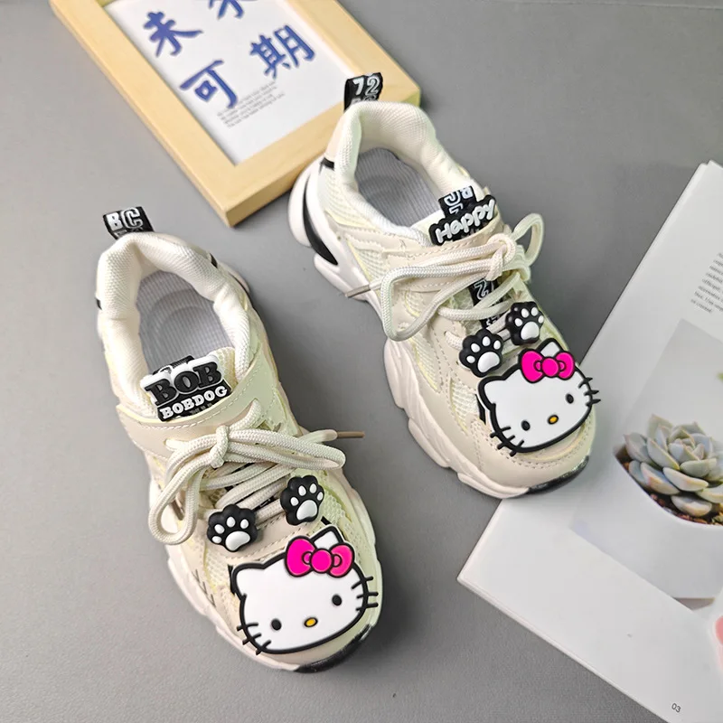 

Sanrio Girl Hello Kitty Kawaii Fashion Leisure Sneakers Student Autumn and Winter Anime Cartoon Child Clunky Sneaker New Style