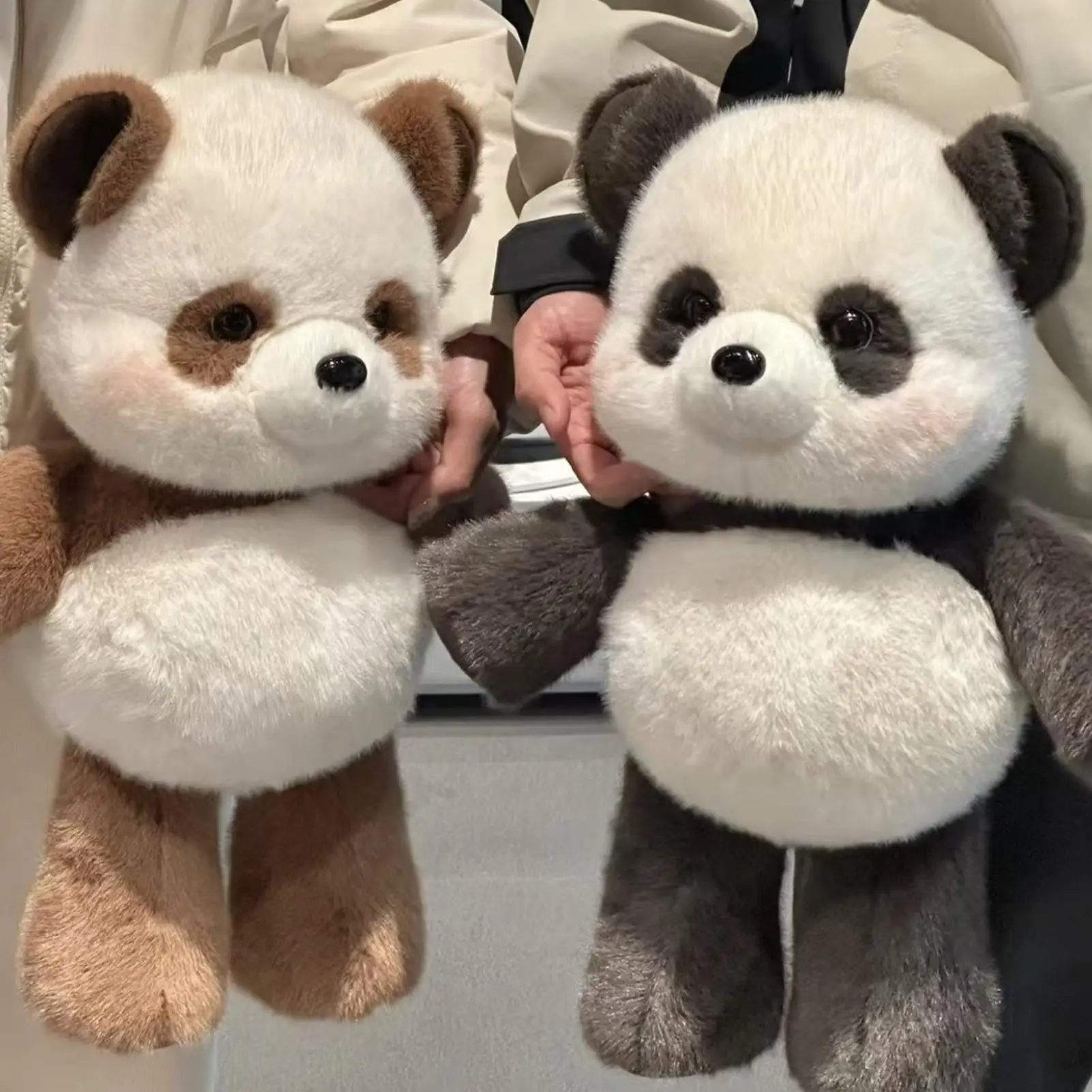 60cm Running panda Plush Toy Cute Adorable Doll Stuffed Animals Soft Plush Children Gifts Doll Room Decor Birthday Gifts