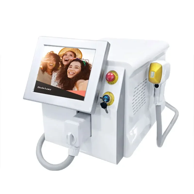 Máquina profissional do removedor do cabelo do laser do diodo, dispositivo portátil, uso do salão de beleza rejuvenescimento da pele do corpo inteiro, 808Nm, 2024