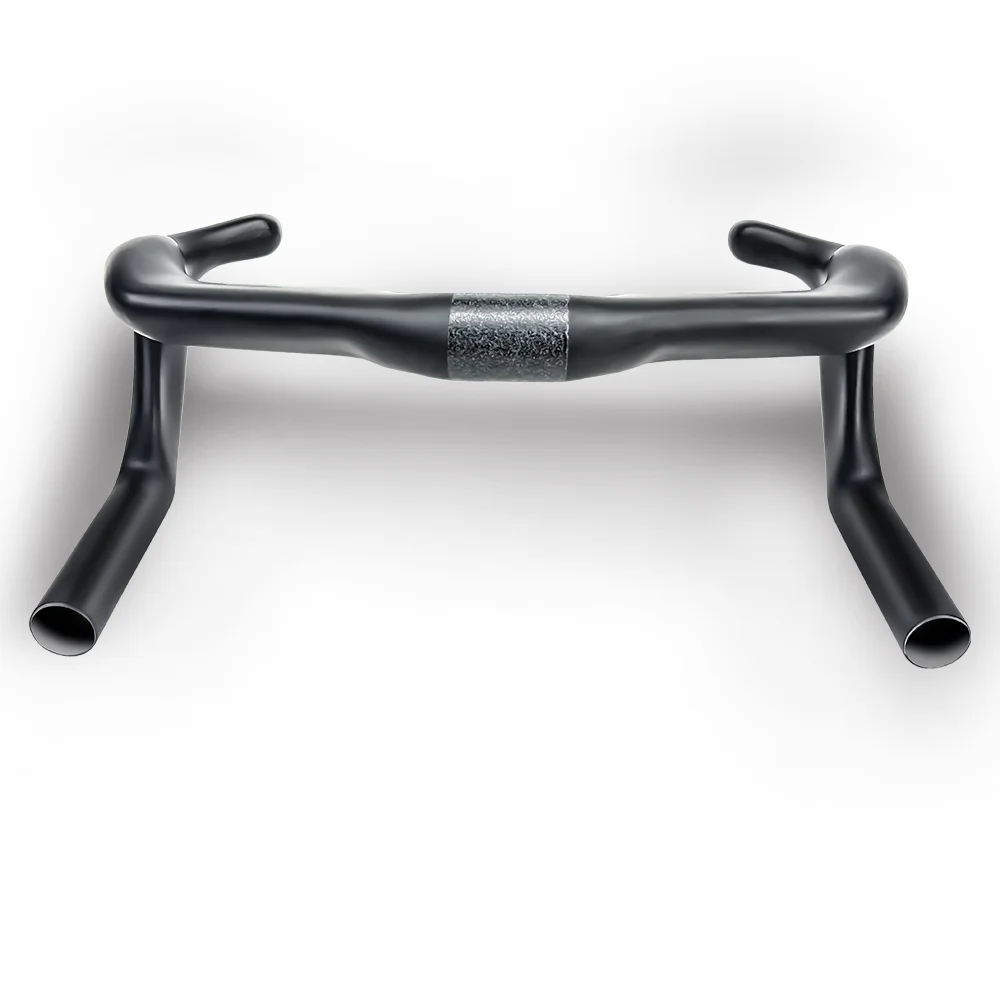 BALUGOE Carbonfaser-Rennradlenker Sprint Match Fahrradlenker TT Bike Lenker Fest Schwarz Matt 31,8mm Sport UCI – Detail 5
