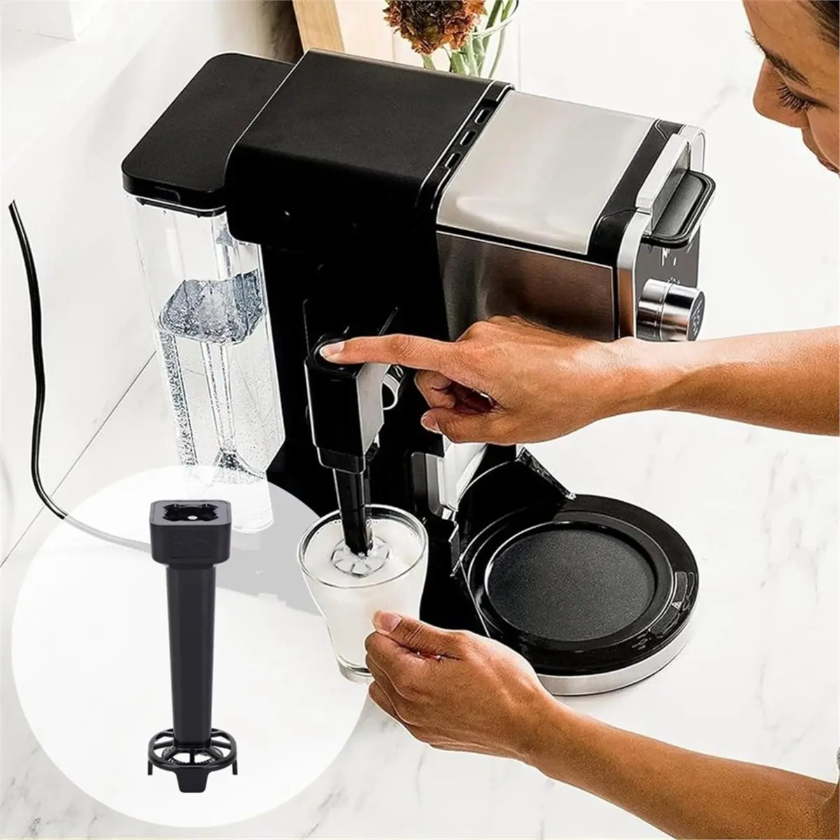 giftnew Frother Whisk Attachment Replacement for CP301 CP307 CFP305 Coffee Maker