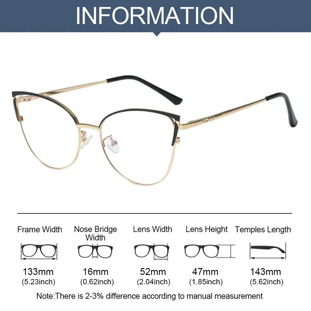 2024 New Anti-blue Light Glasses Men Women Fashion Cat Eye Computer Eyewear Frame Retro Myopia Half Triangle Frame Eyeglasses