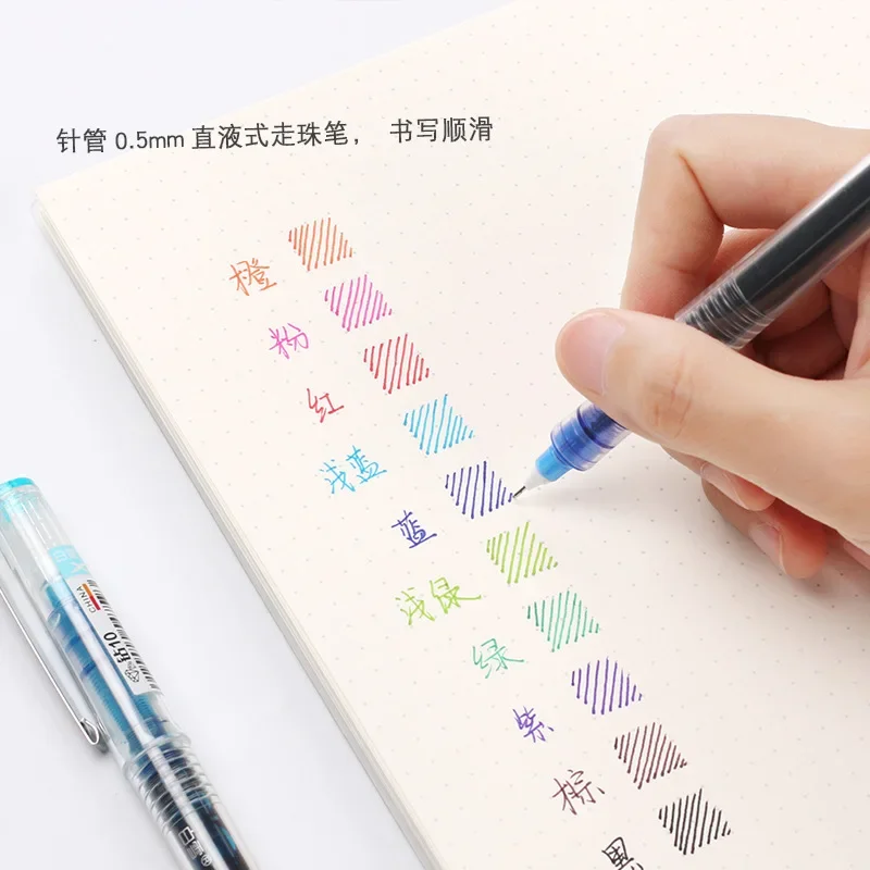 

1 Piece Liquid Ink Rollerball Pens Non-eak Fine Point Pens for Students Office Schools Writing Signing Supplie Hairaccessries