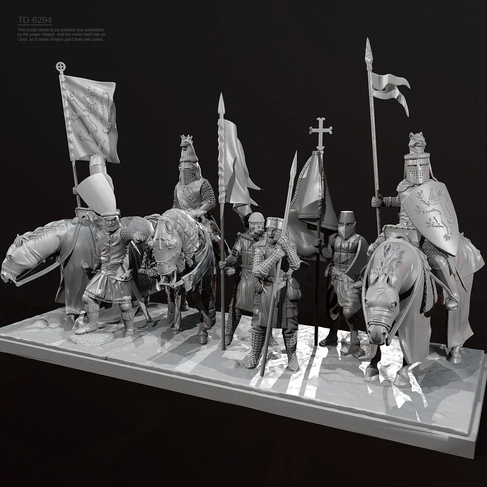 38mm 50mm Resin model kits figure  colorless and self-assembled（3D Printing ) Medieval Soldier TD-6294/3D