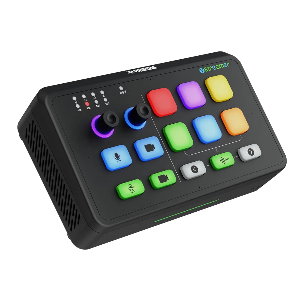 Rgblink Ystreamer 9-Channel Professional Audio Mixer Dual 4K Super 10Gbps UVC Capture HDMI-compatible 2.0 Inputs