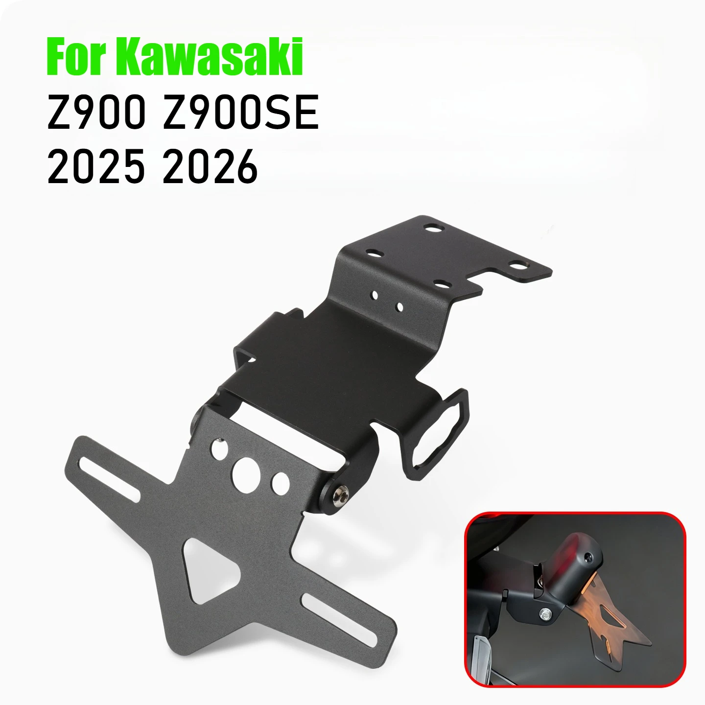 

Новинка для Kawasaki Z900 Z900SE SE 2025 2026, хвост мотоцикла, аккуратное крыло, элиминатор, держатель регистрационного номерного знака, кронштейн