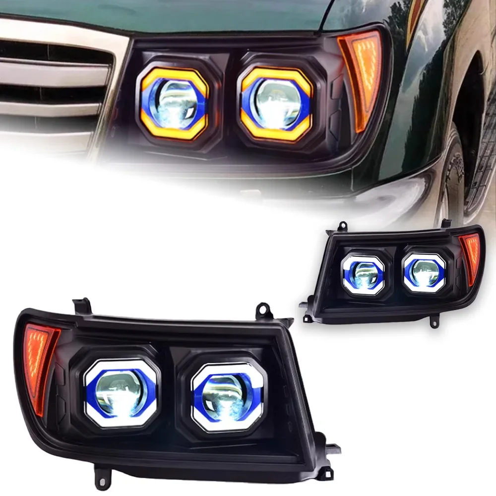 Car Lights For Toyota Land Cruiser Headlights 1998-2007 LC100 LED Headlight DRL Hid Bi Xenon Auto Accessories