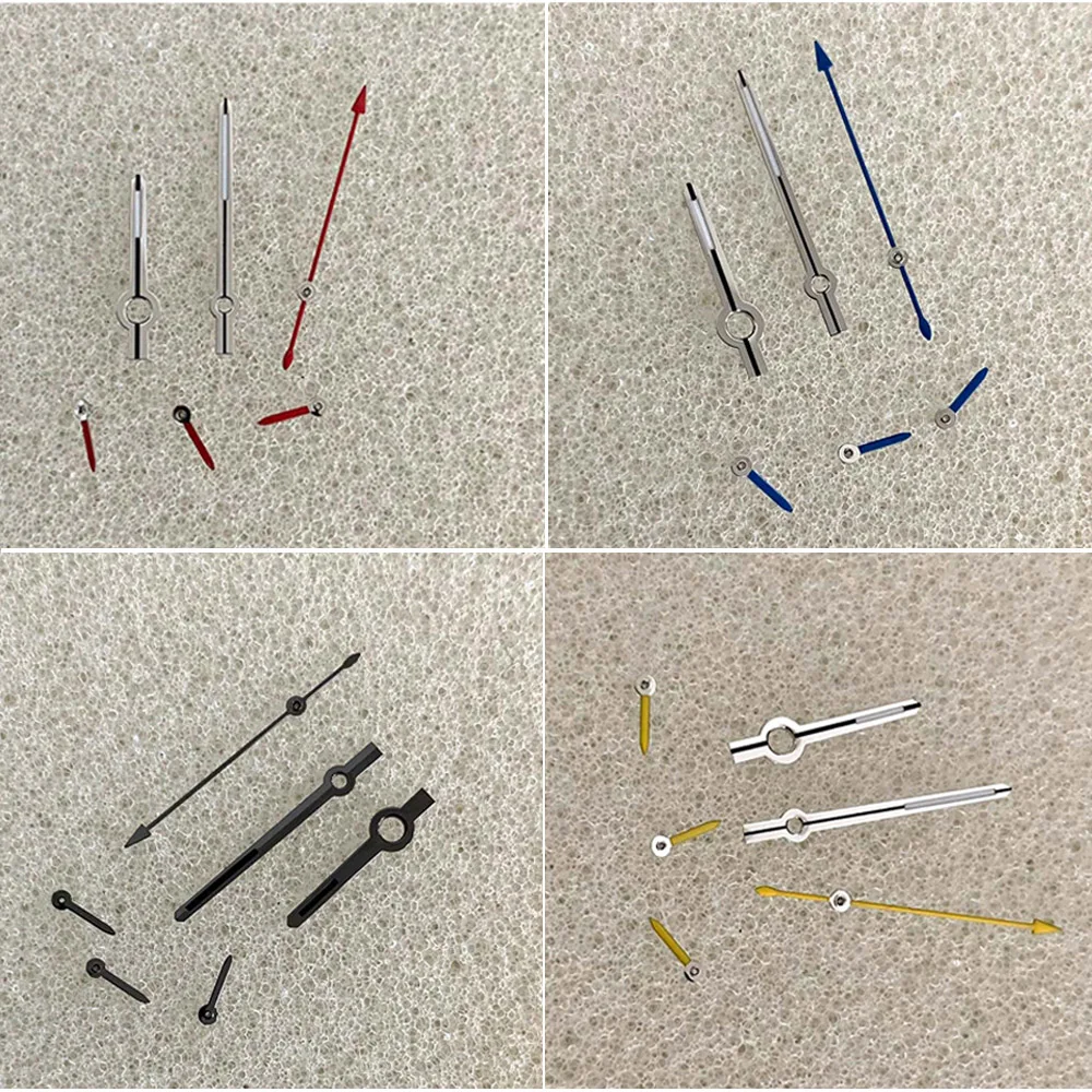6 PCS Watch Hands Green Luminous Pointers 4mm-9.5mm-13.5mm Watch Hands VK63 Set for VK63 Movement Needle Parts Accessories