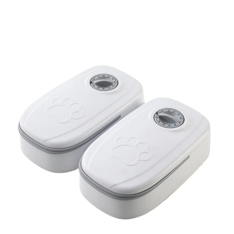 Pet bowl, smart timed feeder, quantitative control, dry and wet food, double meal separation, automatic feeding