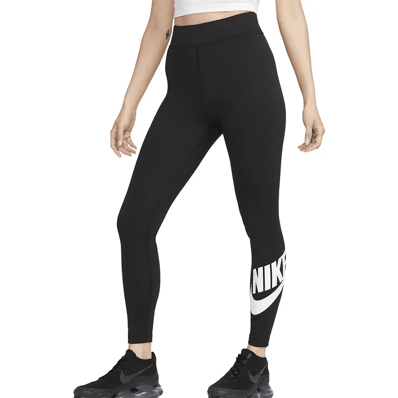 نايك حقيقية حقيقية SPORTSWEAR المرأة الرياضية عالية الخصر المطبوعة طماق DV7792-010
