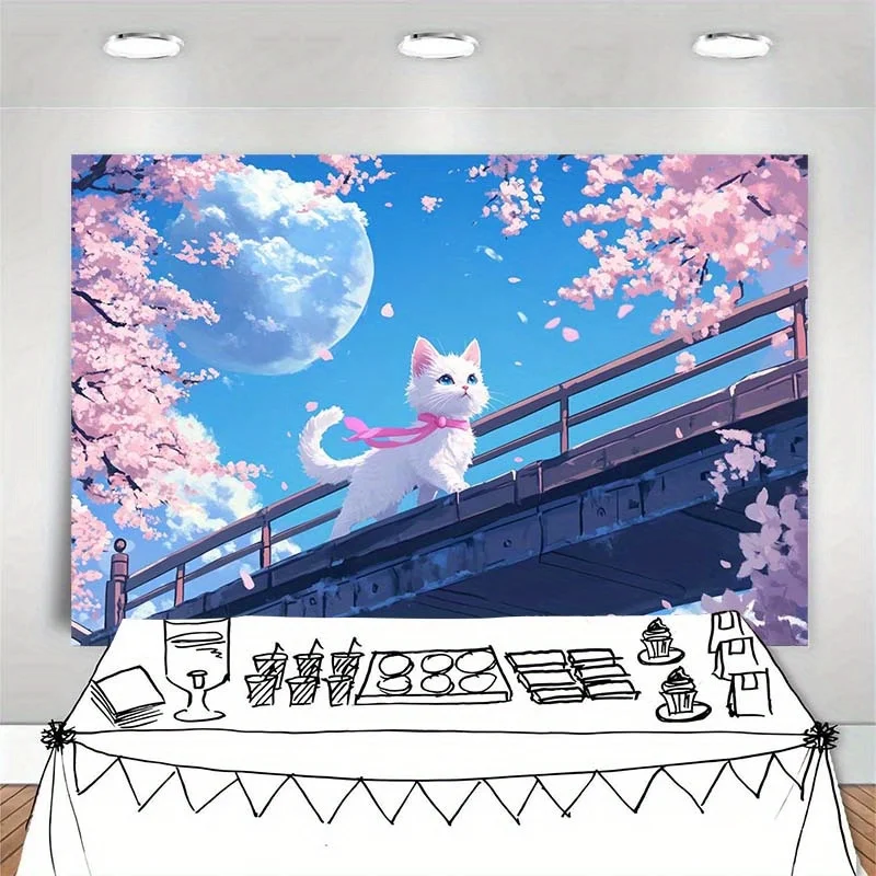 قطعة واحدة مسطحة ثنائية الأبعاد، خلفية عيد الحب، مناسبة لغرفة النوم، غرفة التأمل، حدث الشرفة، لا يتطلب مصدر طاقة