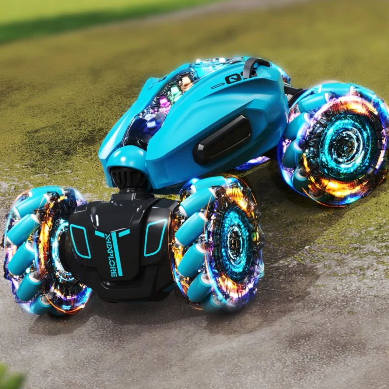 

Трюк-машина с дистанционным управлением на 4WD со светодиодной подсветкой и управлением жестами рук-360 ° Вращающаяся игрушка-драфтинг для детей и взрослых, праздничный подарок