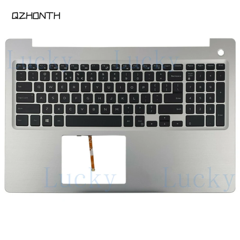 

f New For Dell Inspiron 15 5570 5575 Palmrest with Backlit Keyboard Silver 0MR2KH