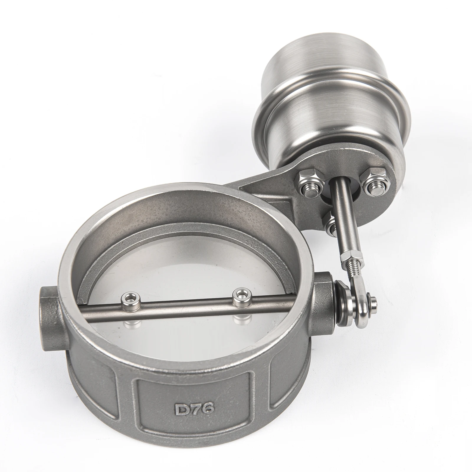 NOVO! Universal 2/2.36/2.5/2.75/3.0 polegadas três furos estilo vácuo ativado válvula de escape recorte 51/60/63/70/76mm aço inoxidável