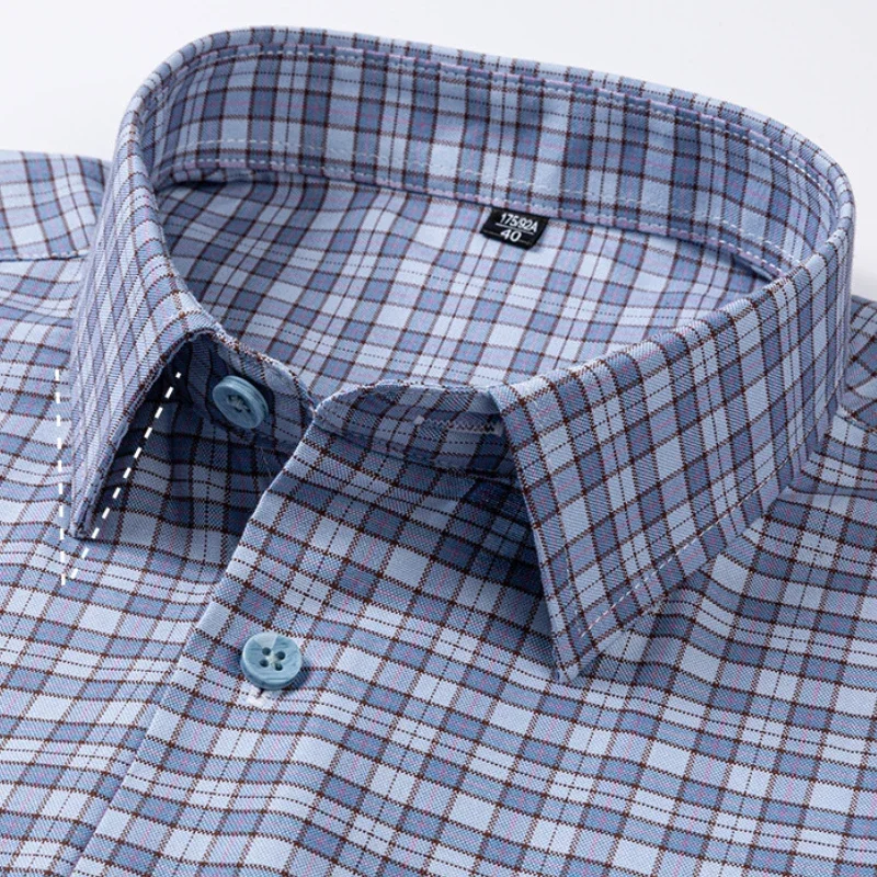 For Heavy Men Oxford 100% Cotton Men's Shirt Long Sleeve Plus Size 160KG 11XL 10XL Big Tall Hot Sale Business Casual Work Shirt