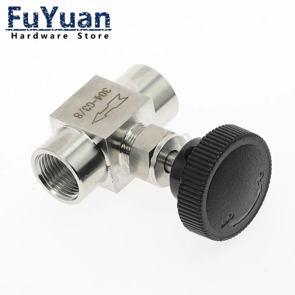 

1 шт. игольчатый клапан с внутренней резьбой 1/8 "1/4" 3/8 "12" BSP/NPT 304 шаровой клапан управления потоком из нержавеющей стали 915 фунтов на квадратный дюйм