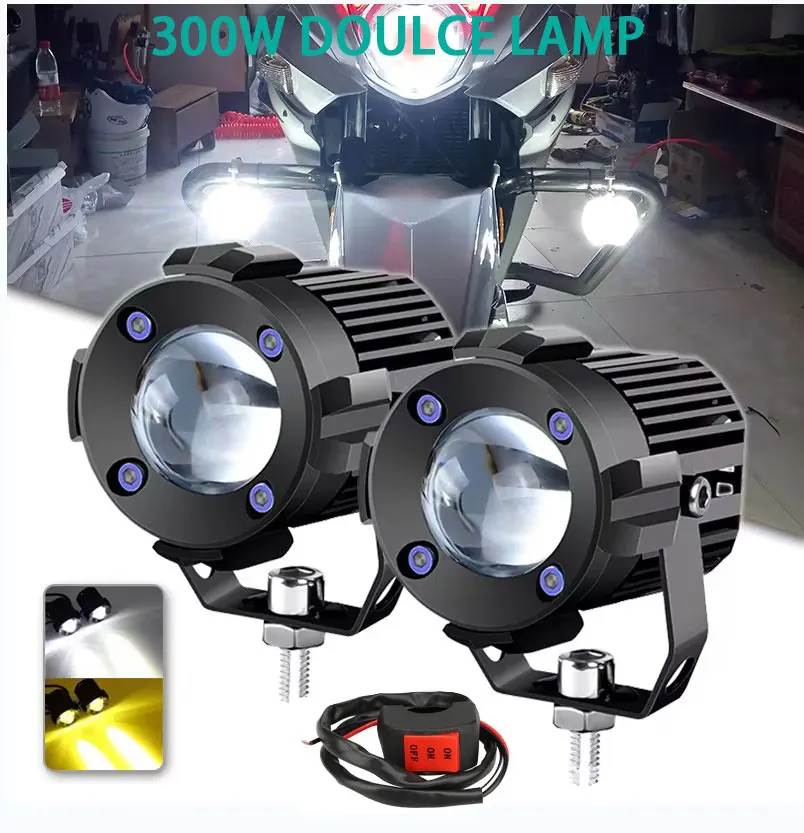 

Motorcycle Led Headlight Driving Fog Light 12V 24V Lens Spotlight lighting Lighthouse for Electric Scooter Off Road 4X4 SUV UTV