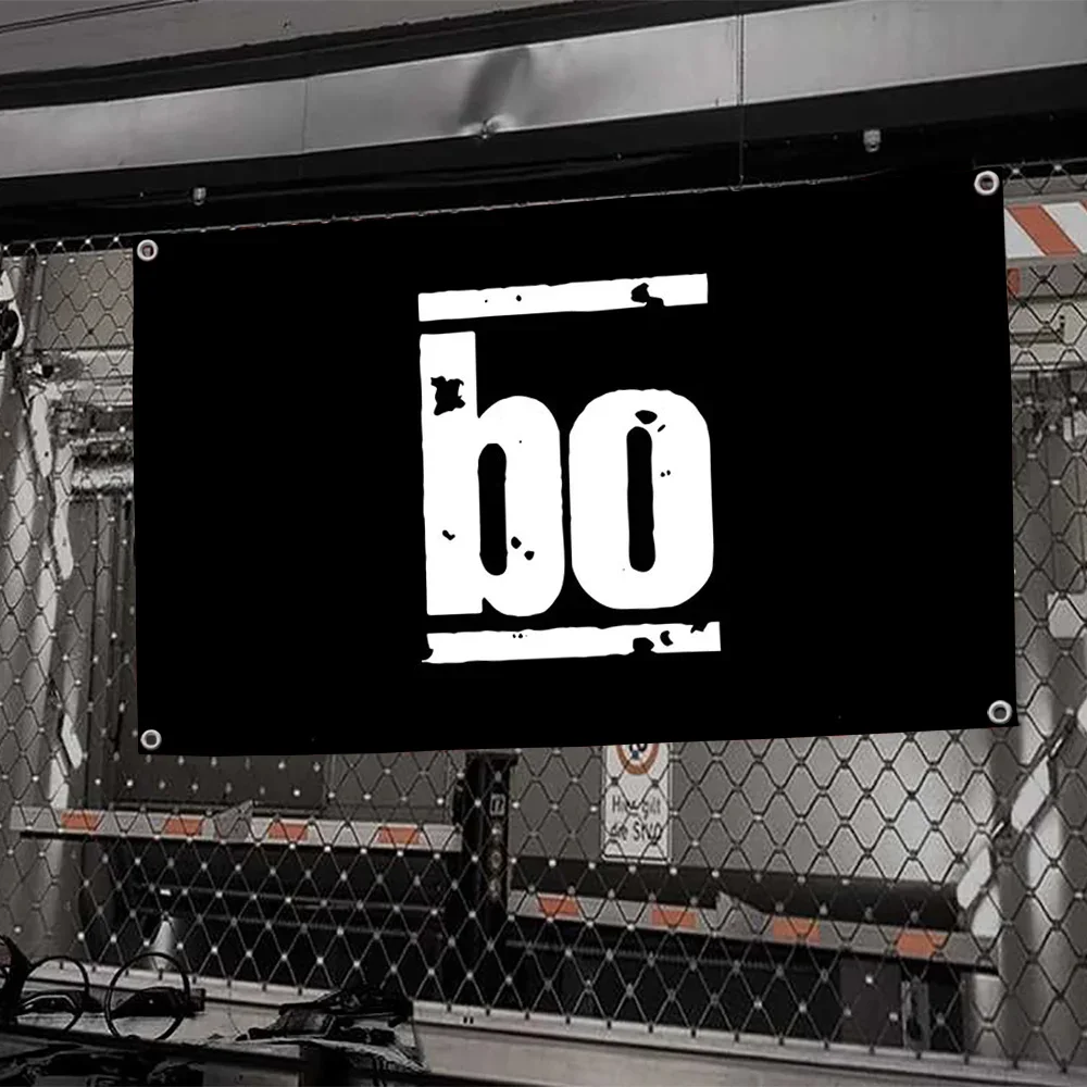 علم فرقة موسيقى الروك بو ، أعلام ولافتات ، أربعة فتحات ، بوليستر ، ديكور خارجي ، جمالية الغرفة ، 1 * #1