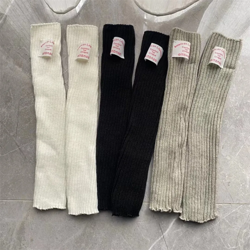 

Korean Label Over-knee Leg Warmers Sleeves WOMEN Arm Covers Japanese Leggings Wool Thigh Socks Punk Multifunctional Gloves