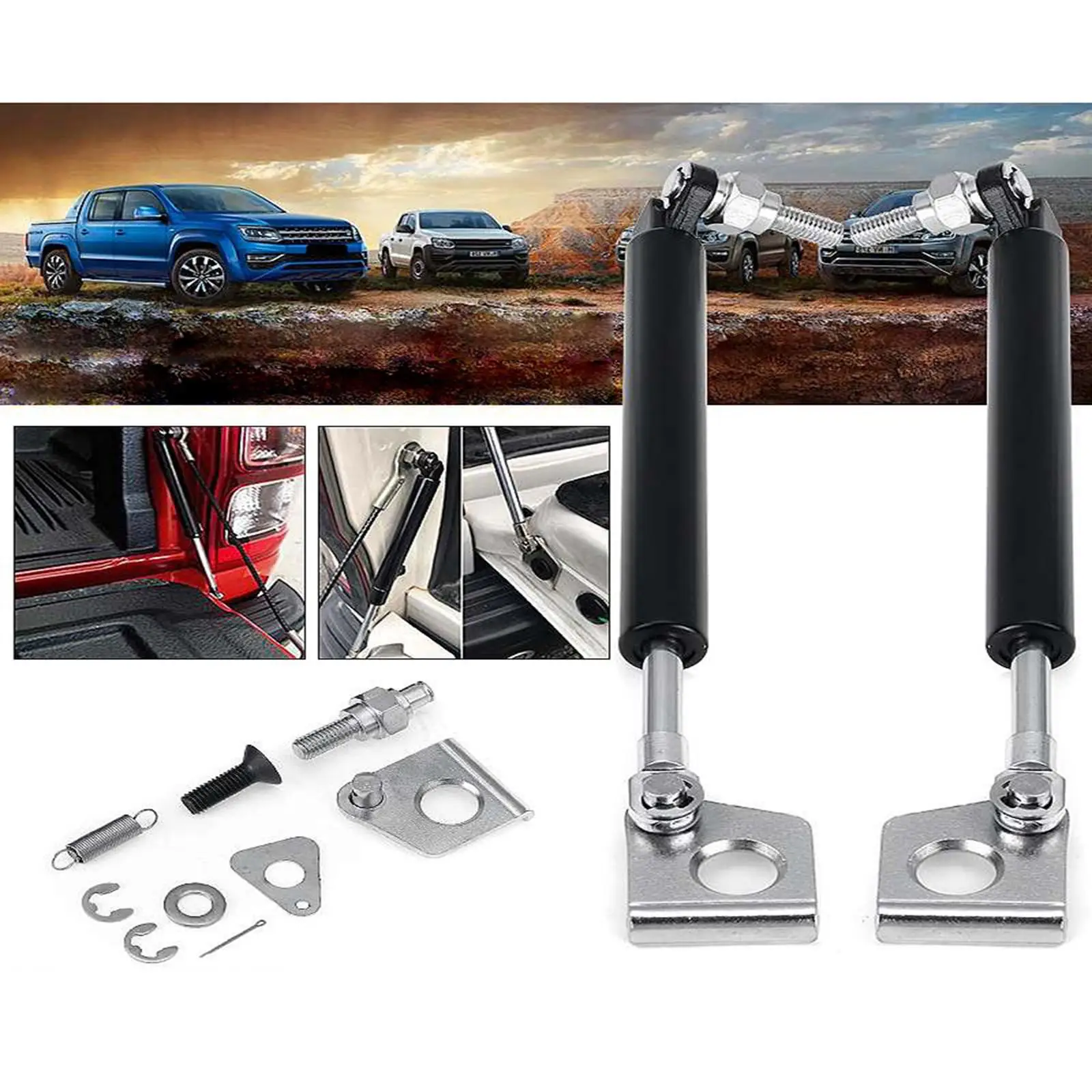 

Slow Down Rear Trunk Tailgate Gas Strut Damper Prop Rod Support Carbon Steel for Vehicle Boot