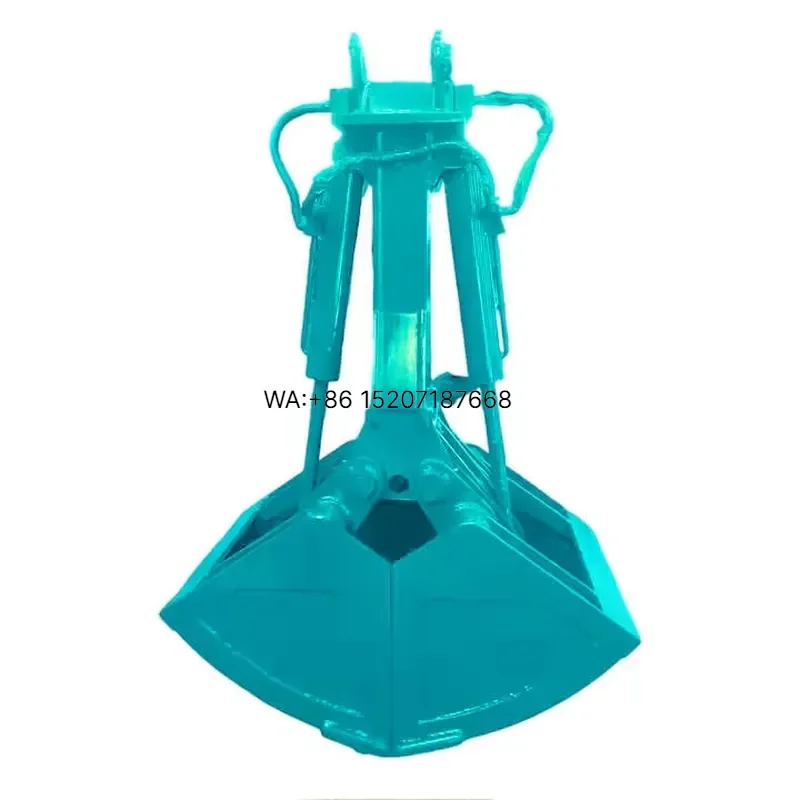 Wmwmnu for 2 Rope Hydraulic Vessel Coal Clamshell Grab Bucket Overhead Construction Machinery Attachments