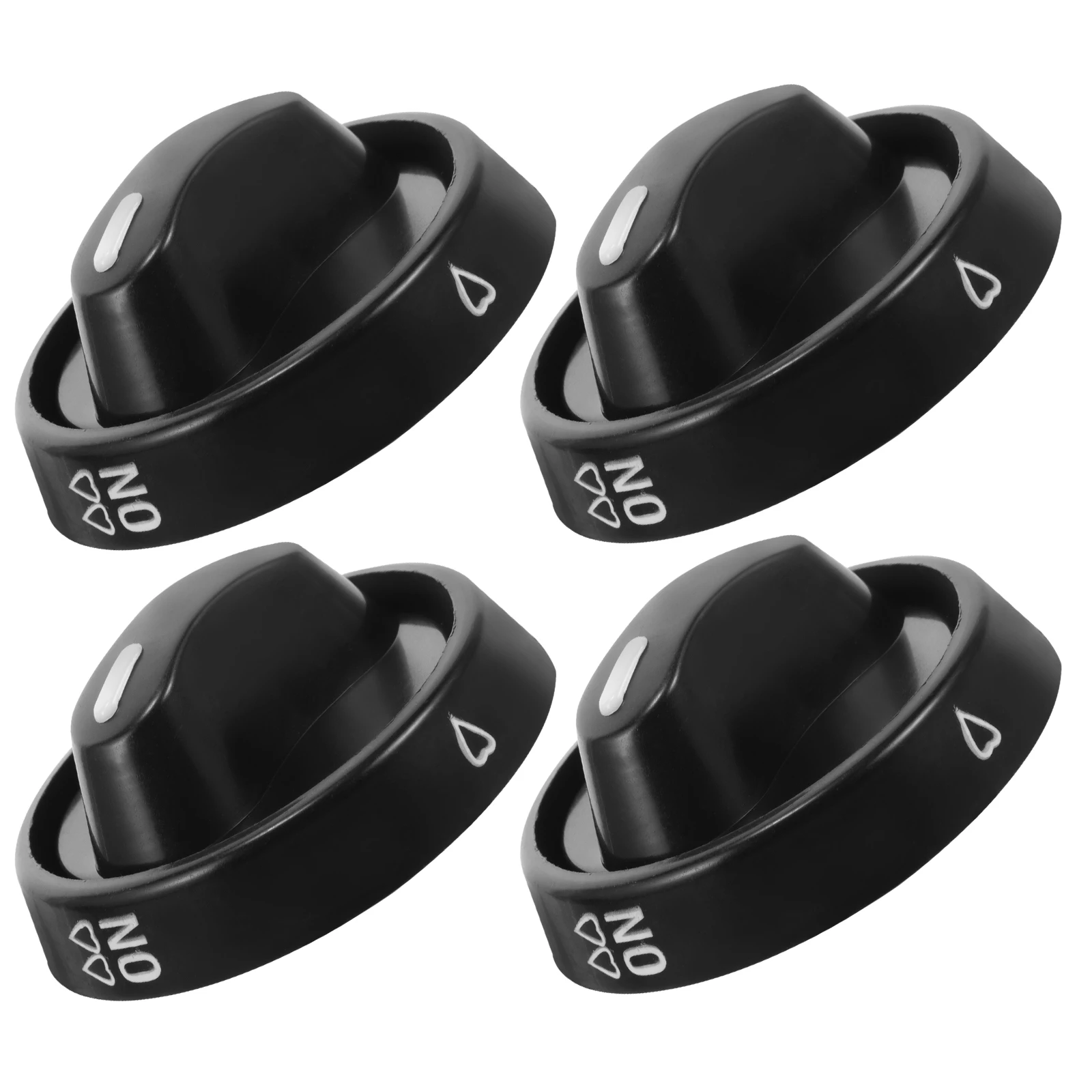 

4 pcs Gas Knobs Replacement Black Control Universal Cooking Stove Accessories Cooking Stove Knobs Durable Plastic Kitchen