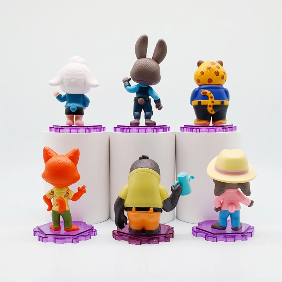 ベストセラー6個入りアニマルアクションフィギュア ウサギ キツネ マニアシリーズ デスクトップデコレーション |   コレクタブルモデル |   理想的な新年の贈り物