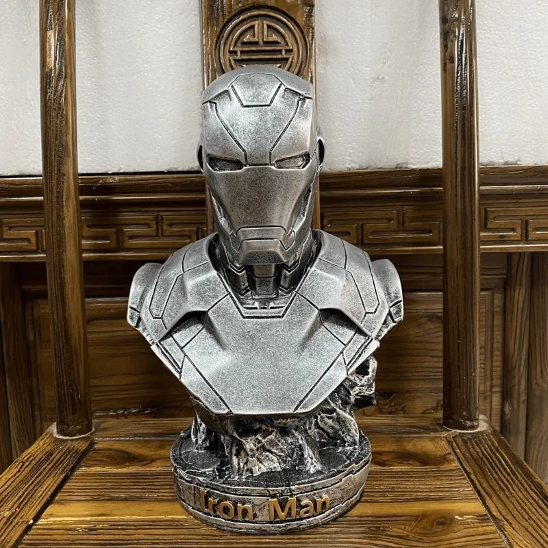 Marvel Hars Cartoon Anime Iron Man Black Panther Figuur Trendy Speelgoed Desktop Creatieve Trendy Cool Collection Model Ornamenten