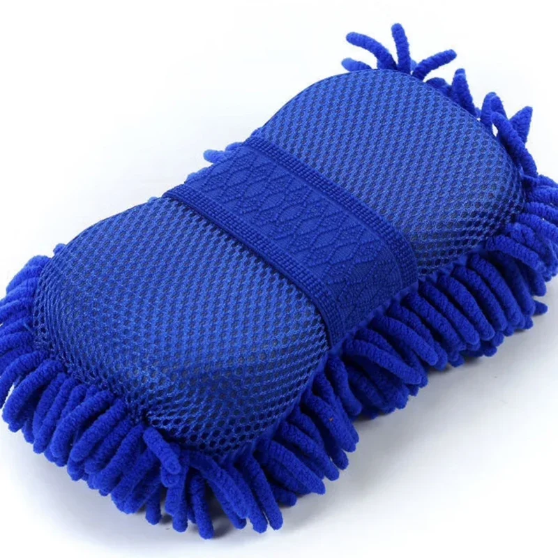 Car Washing Sponge Brush Soft Chenille Microfiber for Car Body Cleaning Water Absorbtion Sponge Brushes Detailing Washer