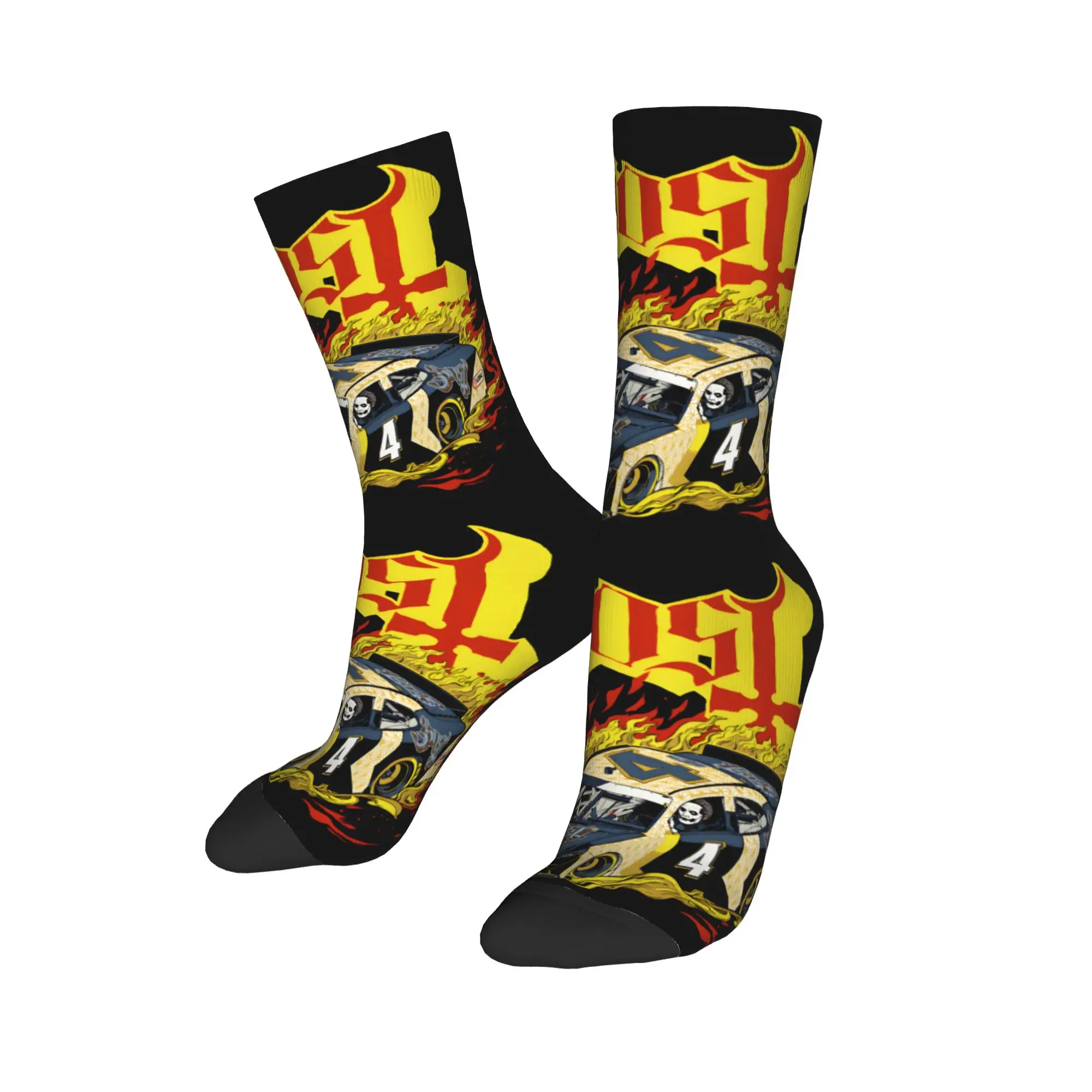 

Custom Funny Men's G-Ghosts Hiphop Logo Car Racing Dress Socks Unisex Warm Breathbale 3D Printed Crew Socks