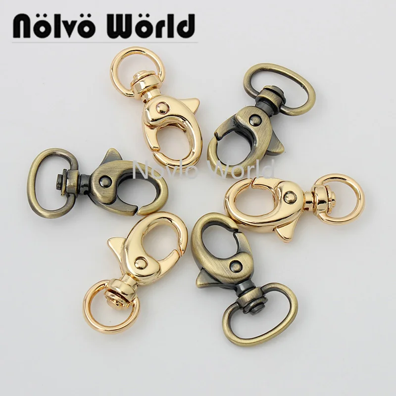 

20-100pieces 8mm 13mm 5 colors snap hook gold plating strong bag swivel snap hook keychain accessories