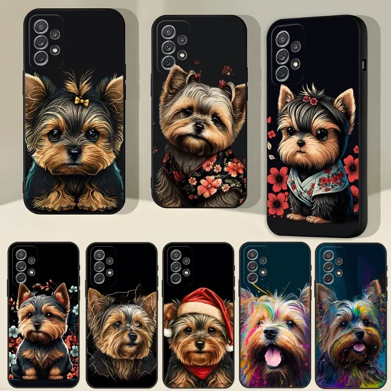 

Yorkshire Terrier Dog Puppy Phone Case for Samsung Galaxy A13 A52 A53 A73 A32 A51 A23 A22 A12 A02s A20e A40 50 A21 A72 A70 Cover