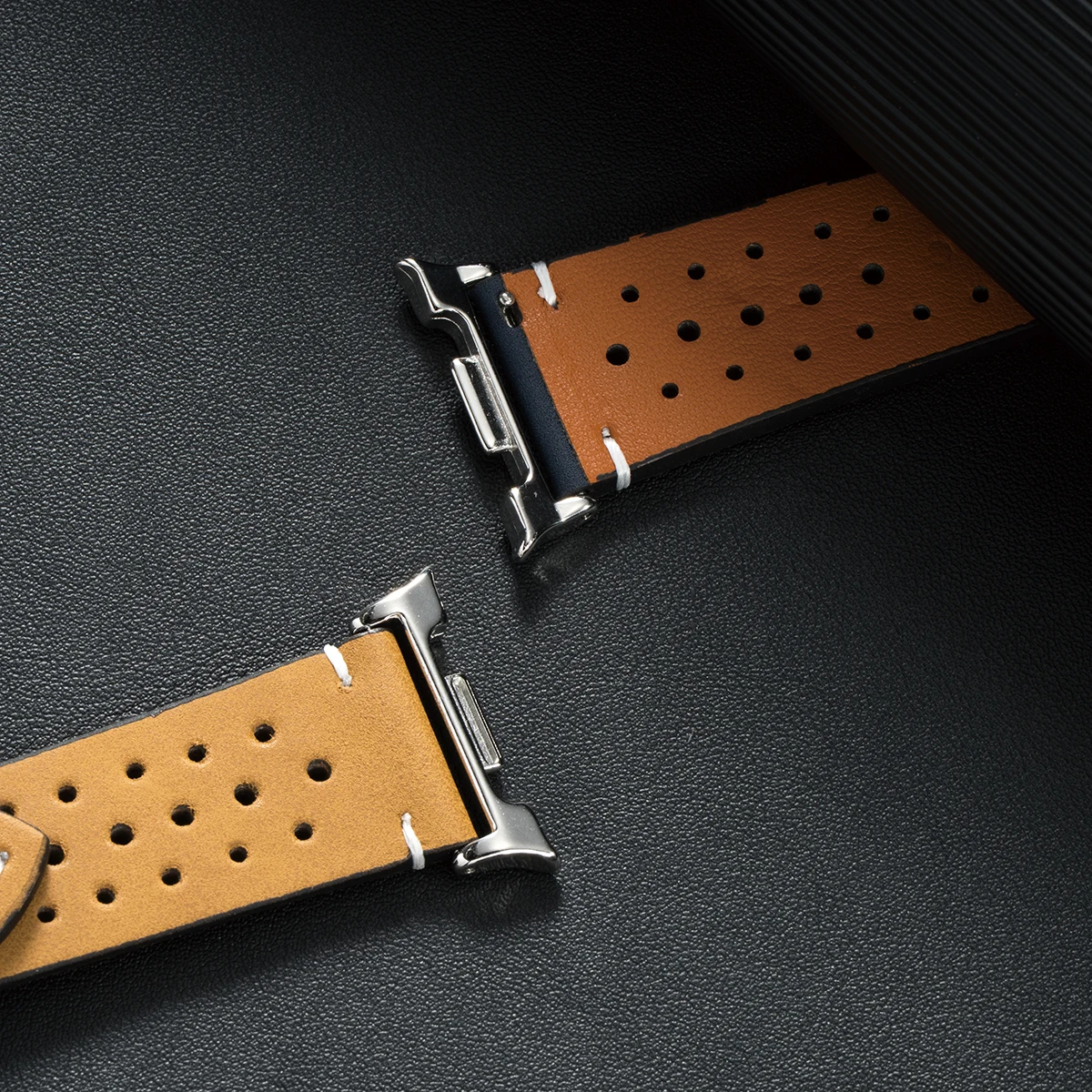 حزام جلدي لساعة سامسونج 8 الترا 2 ساعة 8 40 مللي متر 44 مللي متر رسمي لا فجوات الفرقة ل غالاكسي 8 الكلاسيكية 46 مللي متر سوار إكسسوارات