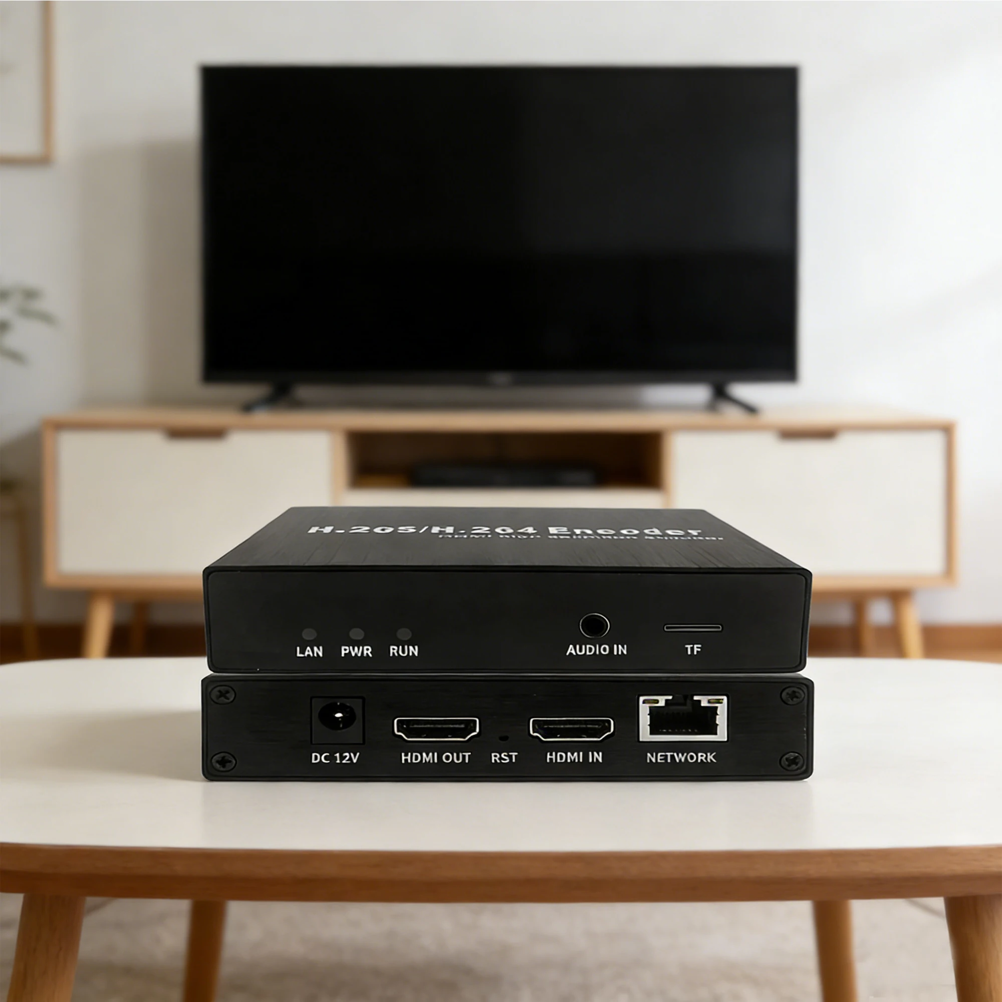 HD 4K Encoder Live Streaming H.265 HEVC H.264 WiFi HDMI naar IP Video Encoder met TF-kaart opname RTMP RTSP SRT UDP HLS ONVIF