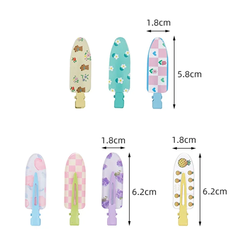 10 stücke Koreanische Metall Haarnadeln Kawaii Candy Obst Stil Sommer Pony Sweetie Acryl Clips Mädchen Schönheit Styling Zubehör Set – Detail 2