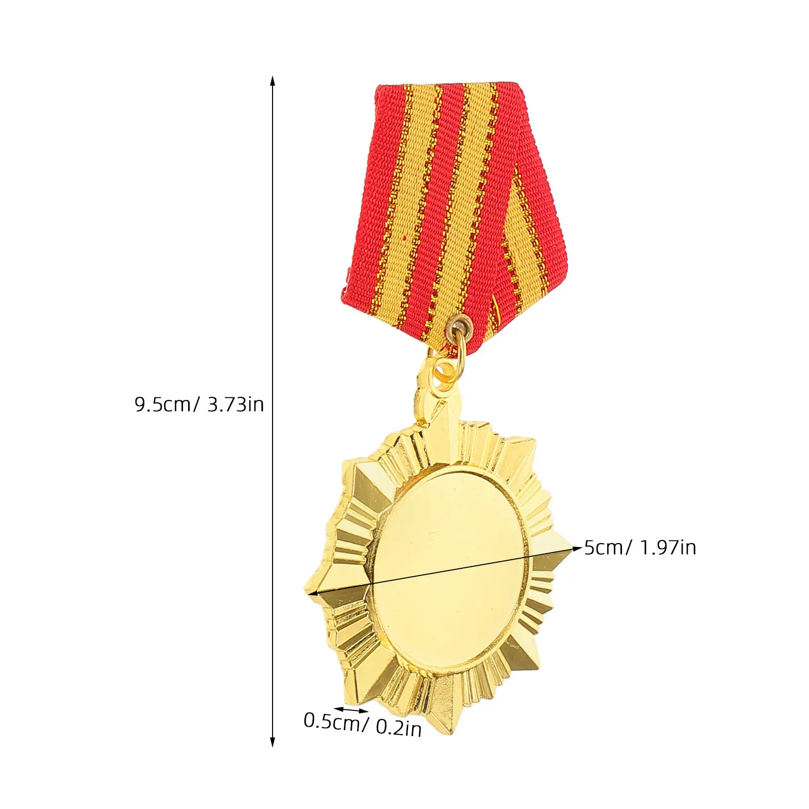 2Pcs Independence Day Medal Veteran Memorial Badge Brooch Precision Crafted Patriotic Accessory for Award Events