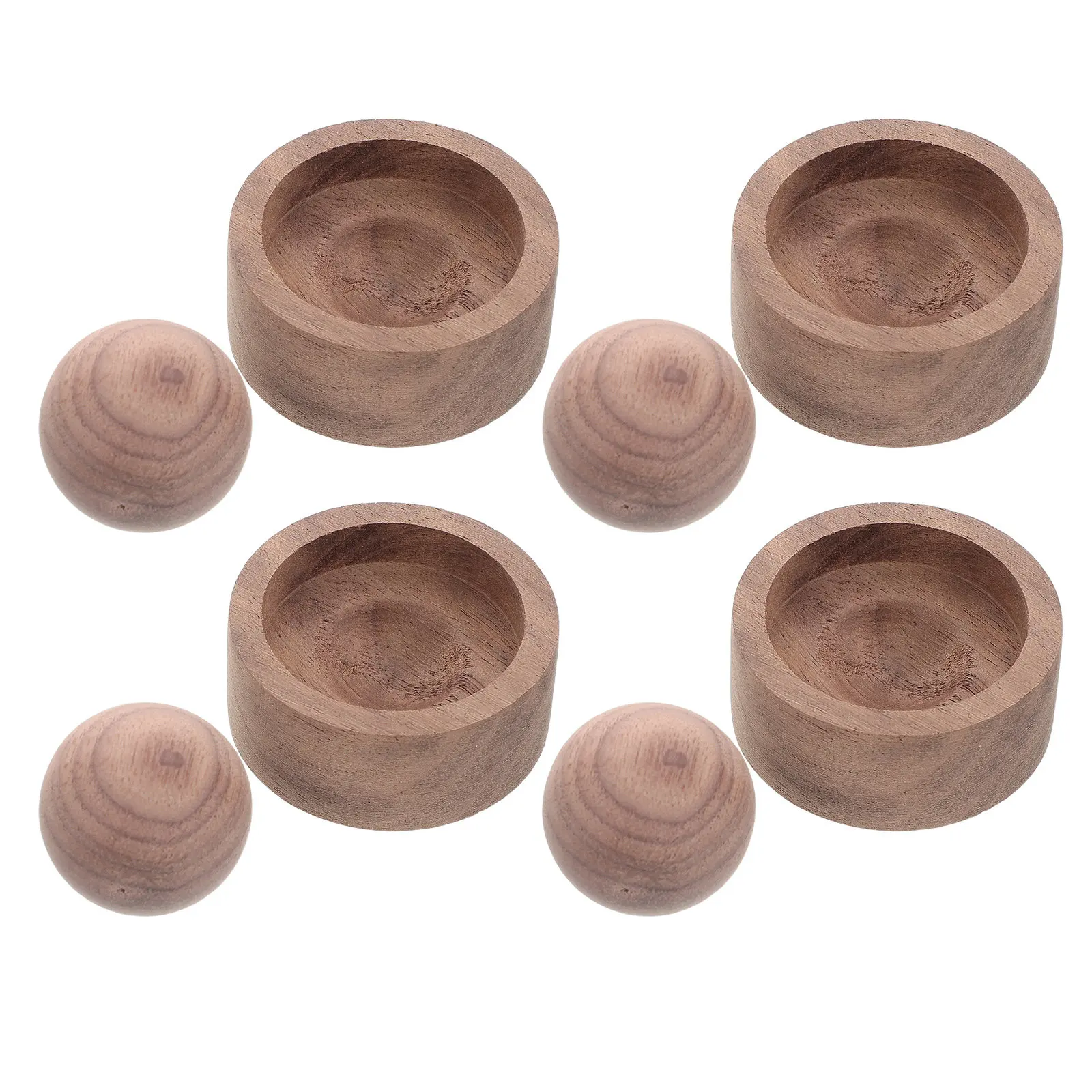 

4pcs Wooden Essential Oil Diffuser Natural Solid Wood Aromatherapy For Home Office Car Portable Round Scent Diffuser For Desk