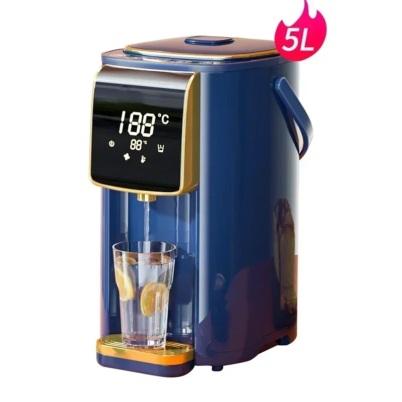 

Портативный чайник с горячей водой 220 В, бытовой электрический чайник большой емкости, чайник для кипячения, интеллектуальный автоматический чайник с подогревом P