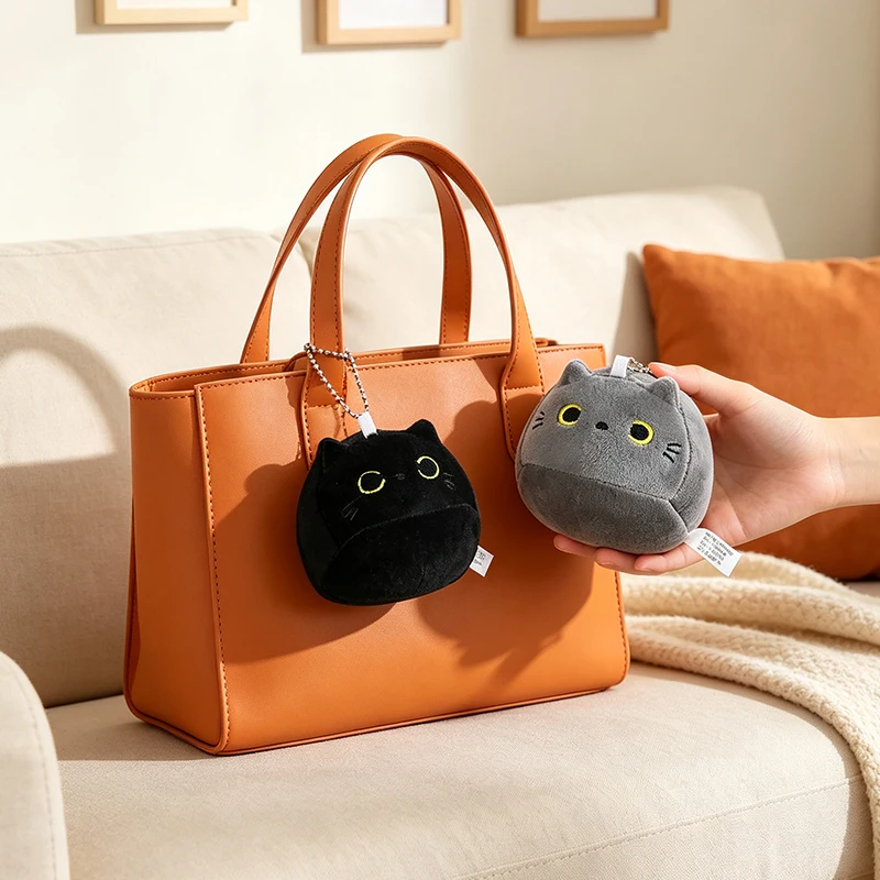 Feline Family Black Cat Mom and 4 Kids Plush Toy Stuffed Animal Soft Doll Sleeping Pillow Birthday Gift Kid Girls Boy Room Decor - view 4