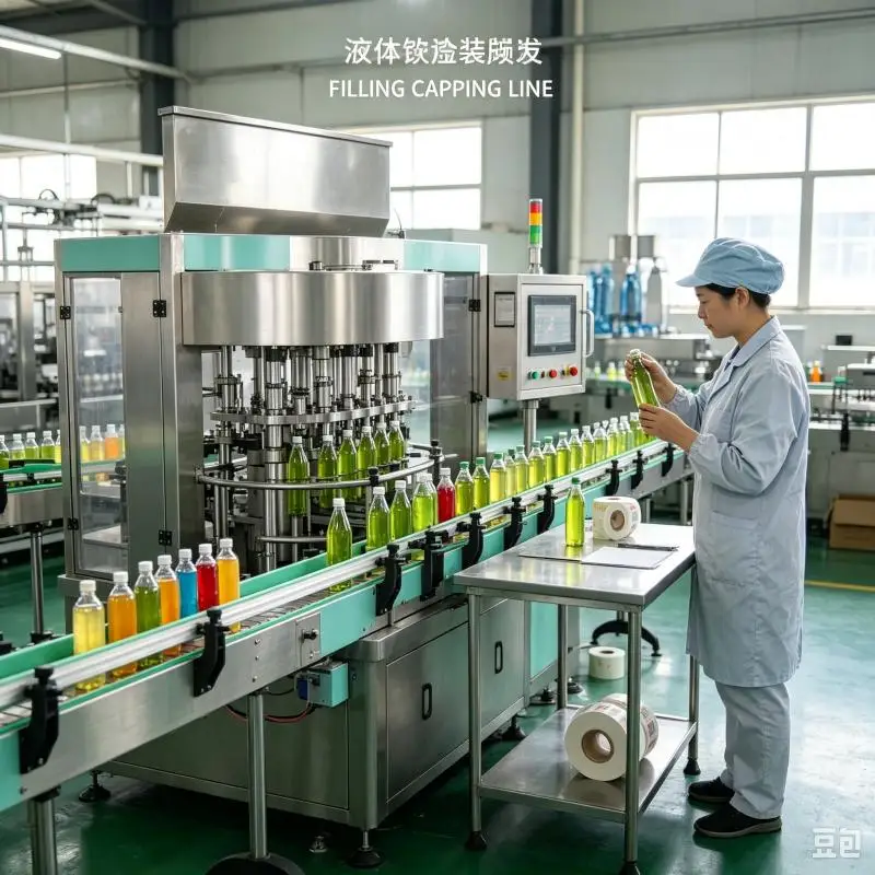 Liquid Filling Machine Automatic Quantitative Filling System High Speed Piston Pump Filler For Oil Sauce Juice Cosmetic Products